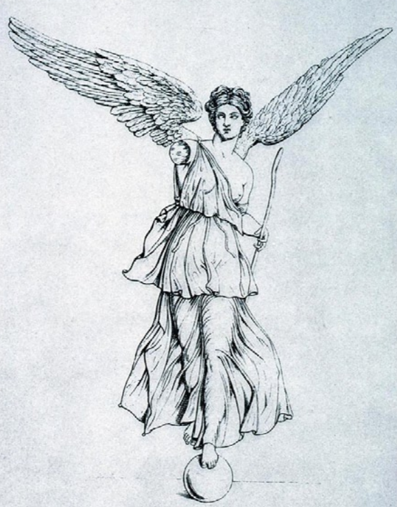 II bronzetto di Pompei in un’incisione di Eugene Delacroix, 1798-186 (da ARTSTOR_103_41822003284005).