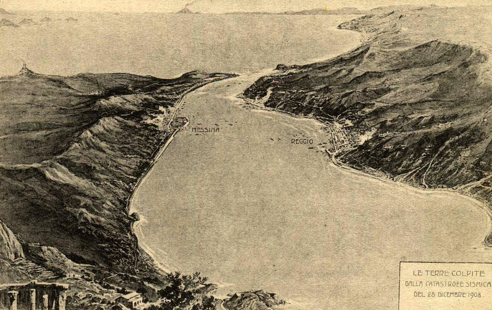 Le terre colpite dalla catastrofe sismica del 28 dicembre 1908