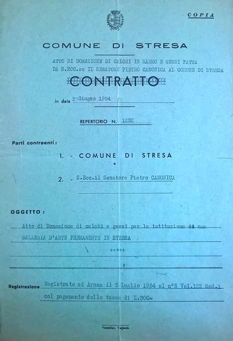 fig. 7 - Atto di Donazione - copertina