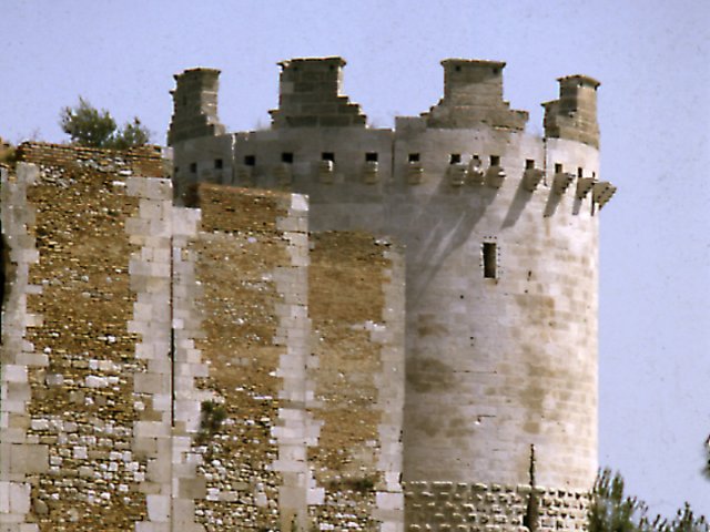 Lucera. Castello, particolare della torre della Leonessa