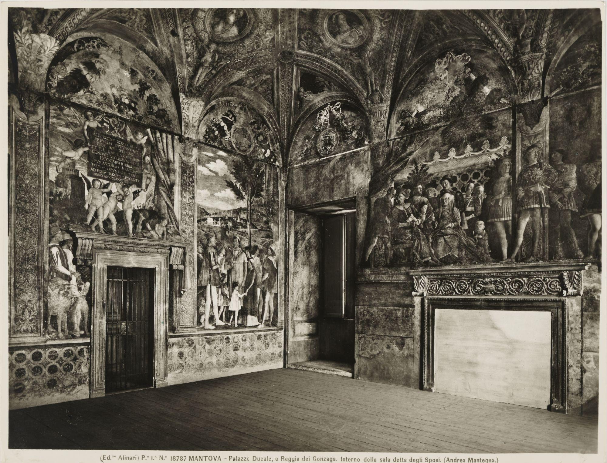 Fratelli Alinari, Mantova - Palazzo Ducale, Castello di S. Giorgio, Camera degli Sposi, gelatina ai sali d'argento, MPI6030662