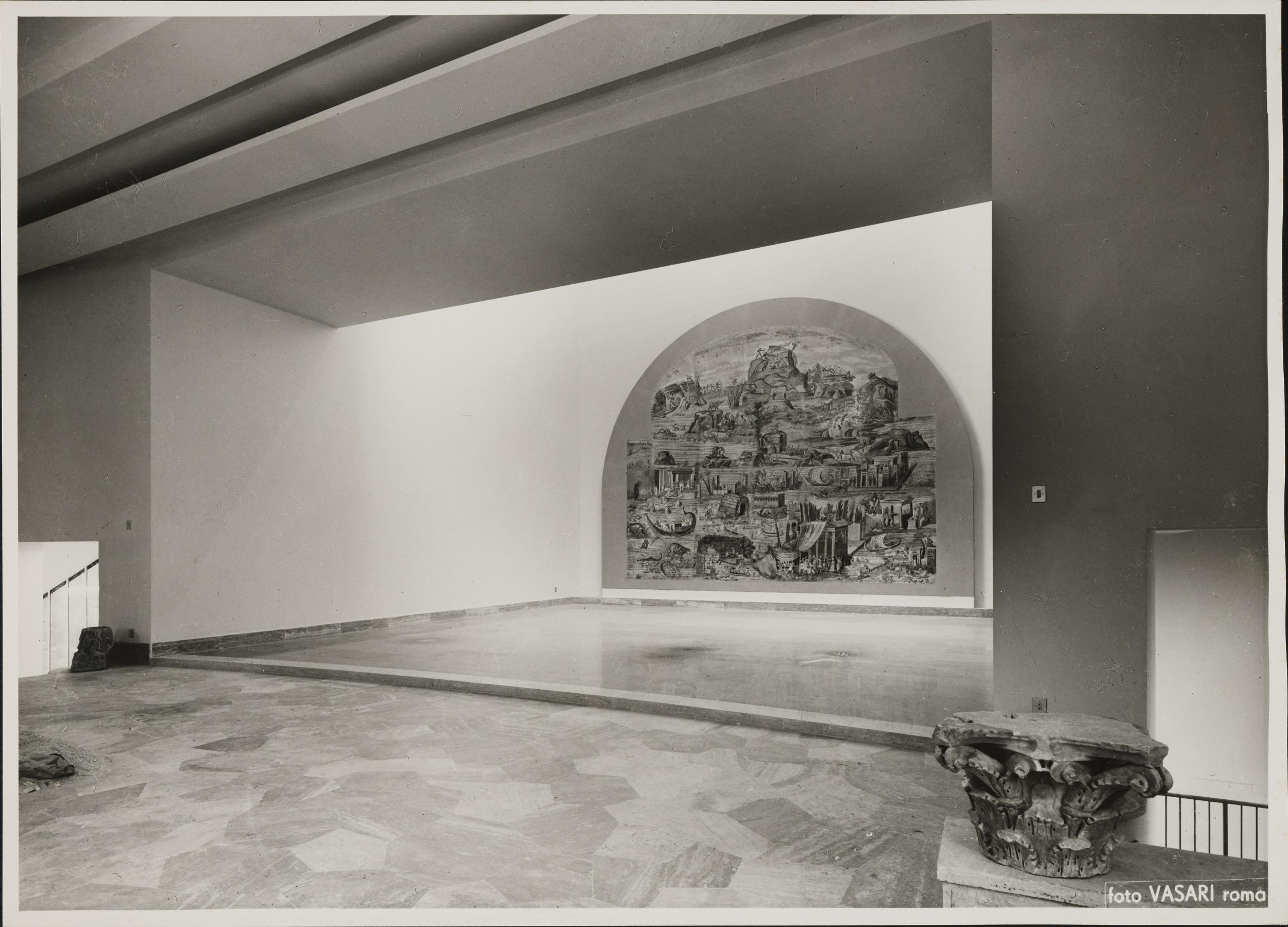 Foto Vasari - Roma, Palazzo Colonna Barberini, oggi sede del Museo Archeologico Nazionale, sala con il Mosaico del Nilo, gelatina ai sali d'argento, MPI6099458