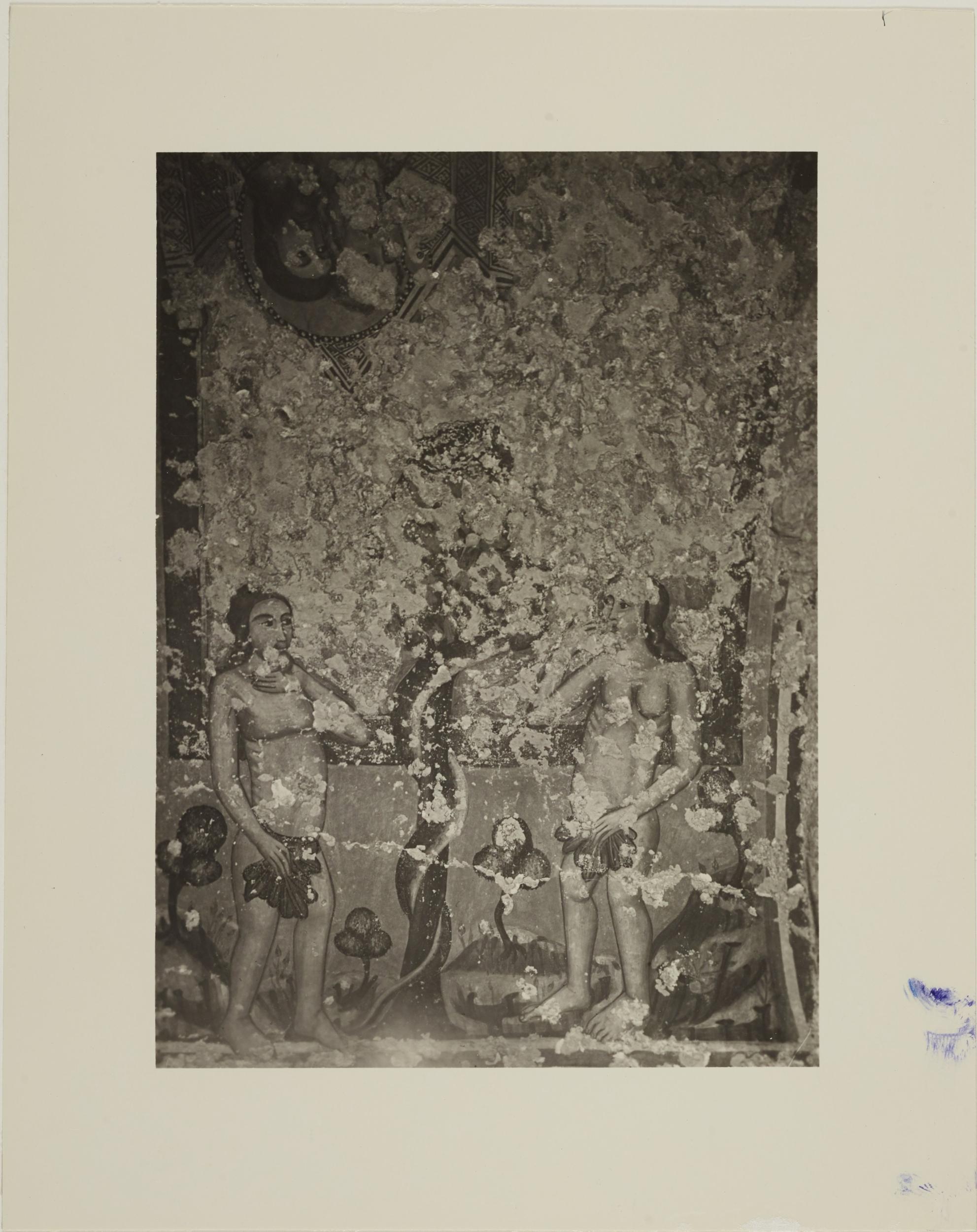 Fotografo non identificato, Andria - Chiesa di S. Croce, cripta, Adamo ed Eva, 1926-1950, gelatina ai sali d'argento/carta, MPI131862