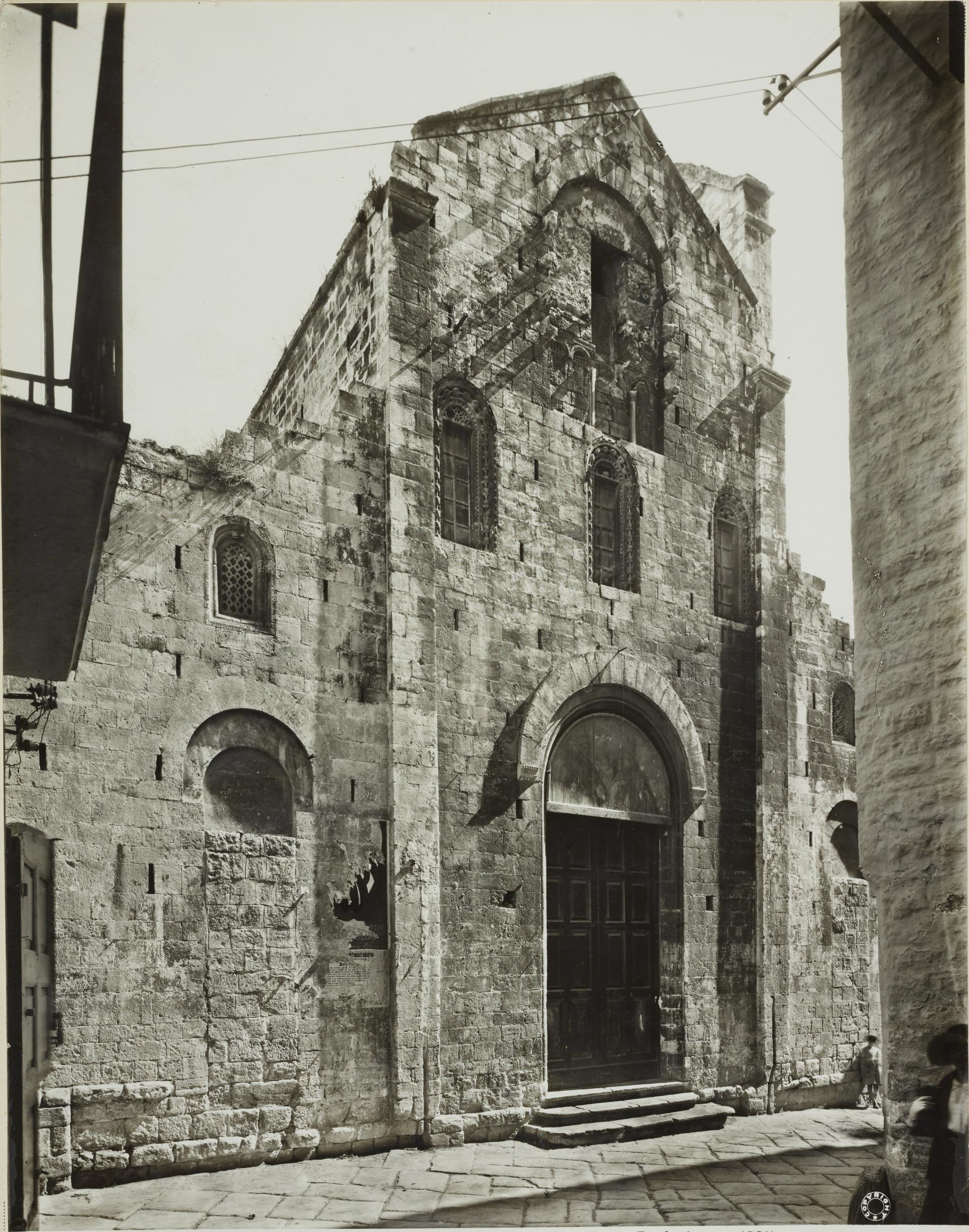 Domenico Anderson, Bari - Chiesa di S. Gregorio, facciata vista di fianco, 1931 ante, gelatina ai sali d'argento/carta, MPI136710