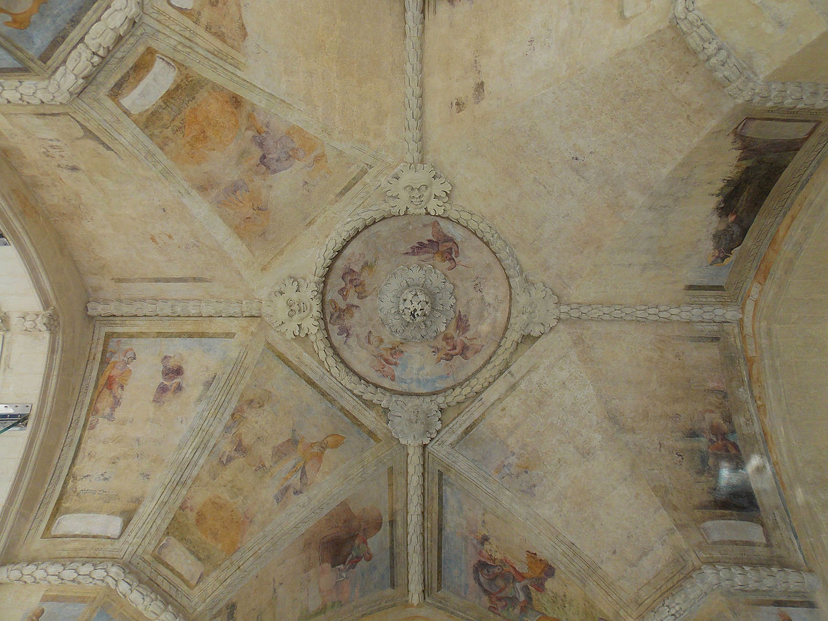 Decan, Resti di affreschi sul soffitto del Sedile Veneziano, Lecce, 18 agosto 2014
