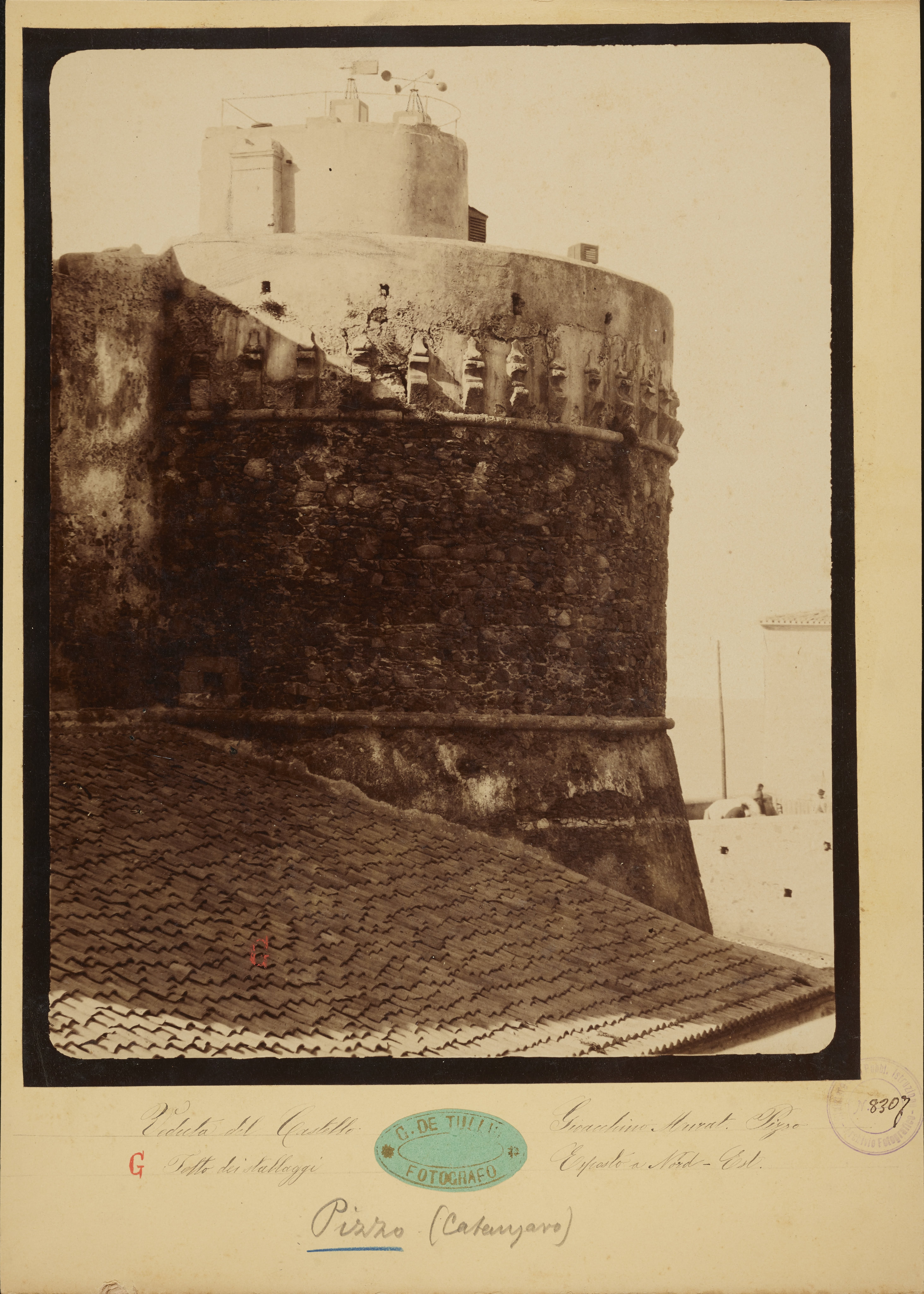 De Tullio, G., Pizzo - Castello Murat, veduta da nord-est, 1876-1900, albumina, MPI6104562