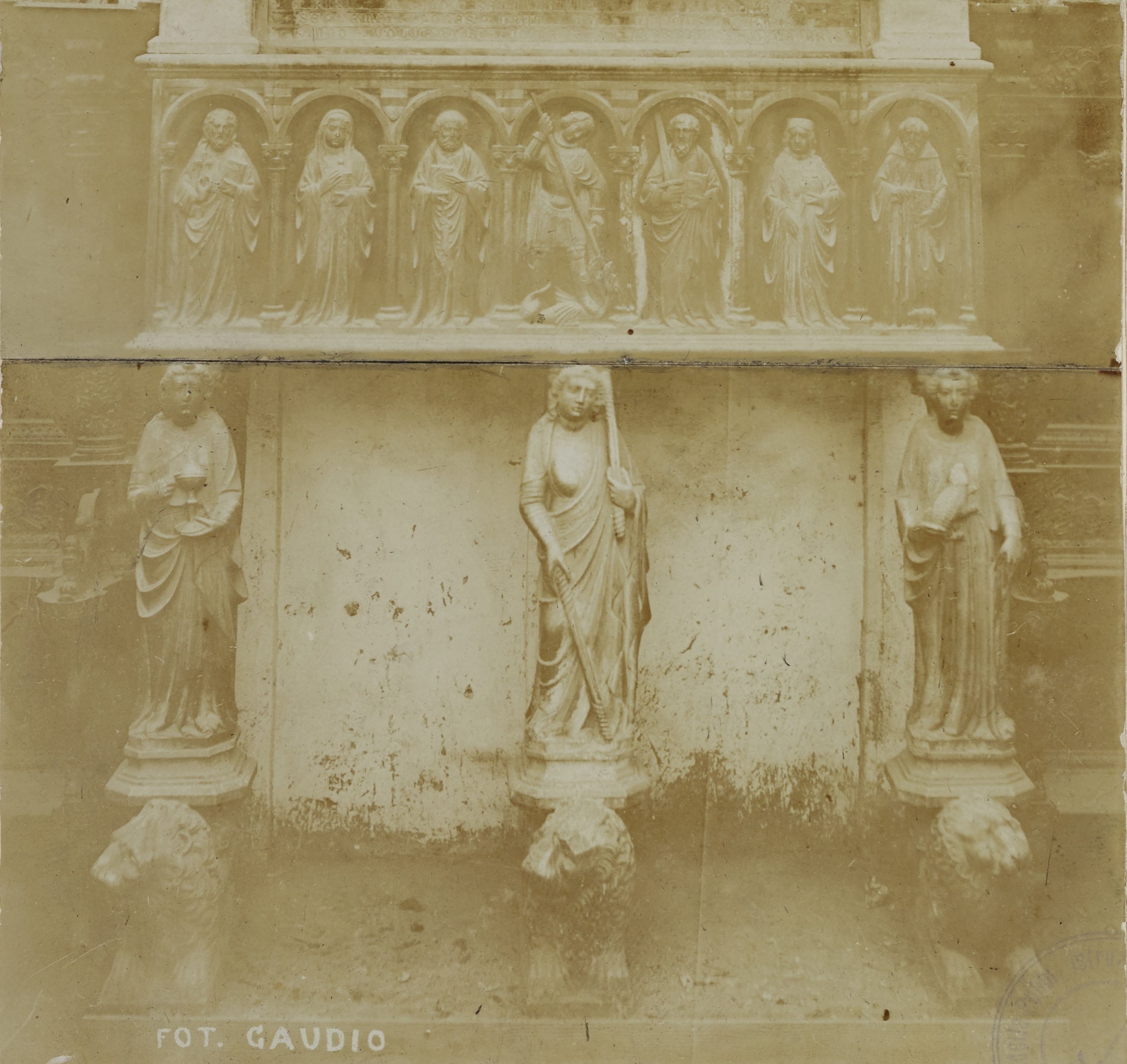 Gaudio, R. - Cosenza, Altomonte - Chiesa di S. Maria della consolazione, abside, monumento funerario di Filippo Sangineto, aristotipo, MPI130897