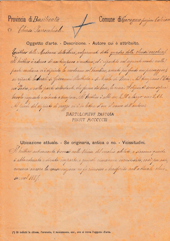 Cliccando è possibile visualizzare tutte le schede dall’Archivio storico delle schede di catalogo dell’ICCD