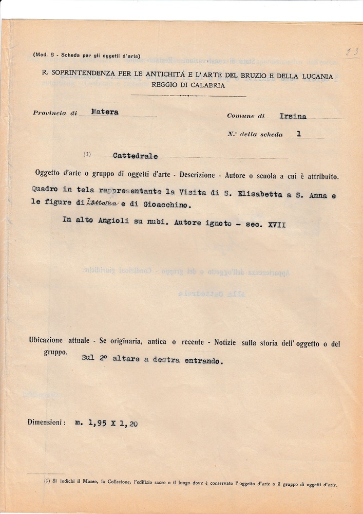 Cliccando è possibile visualizzare tutte le schede dall’Archivio storico delle schede di catalogo dell’ICCD