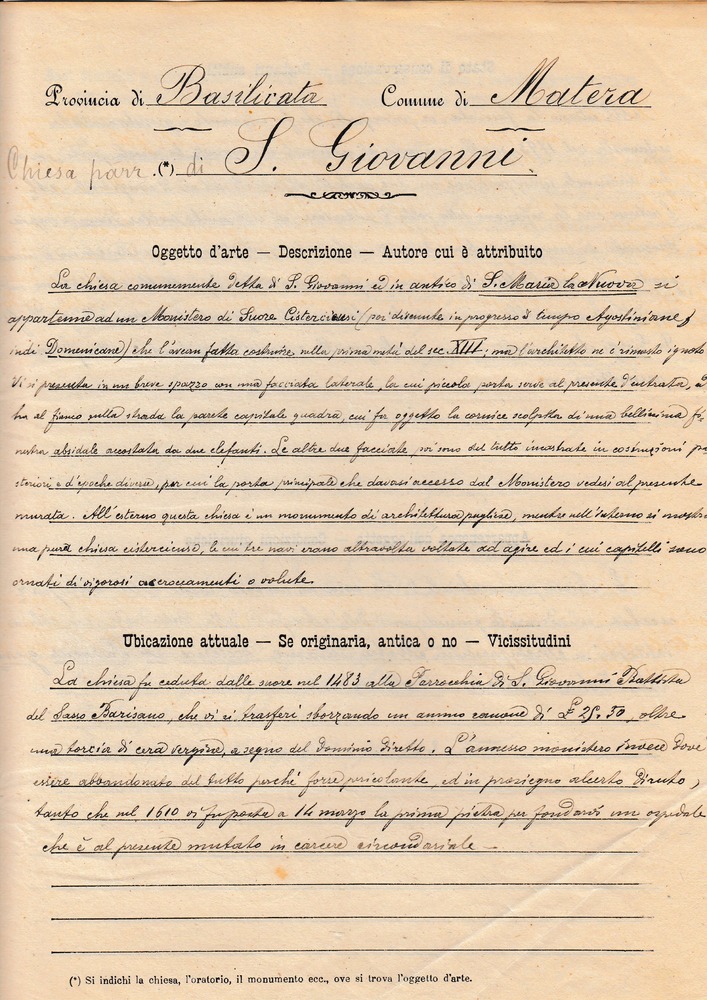 Cliccando è possibile visualizzare tutte le schede dall’Archivio storico delle schede di catalogo dell’ICCD