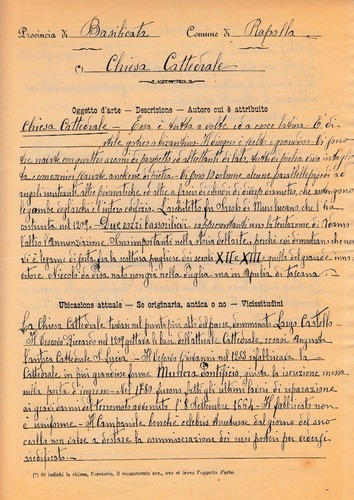 Cliccando è possibile visualizzare tutte le schede dall’Archivio storico delle schede di catalogo dell’ICCD