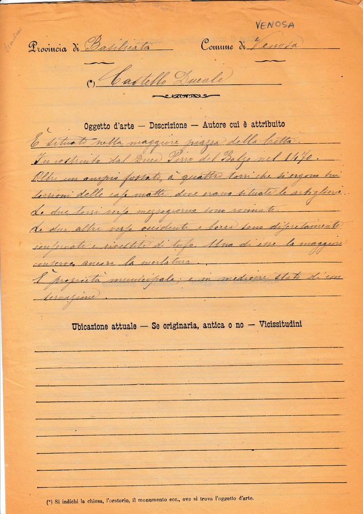 Cliccando è possibile visualizzare tutte le schede dall’Archivio storico delle schede di catalogo dell’ICCD