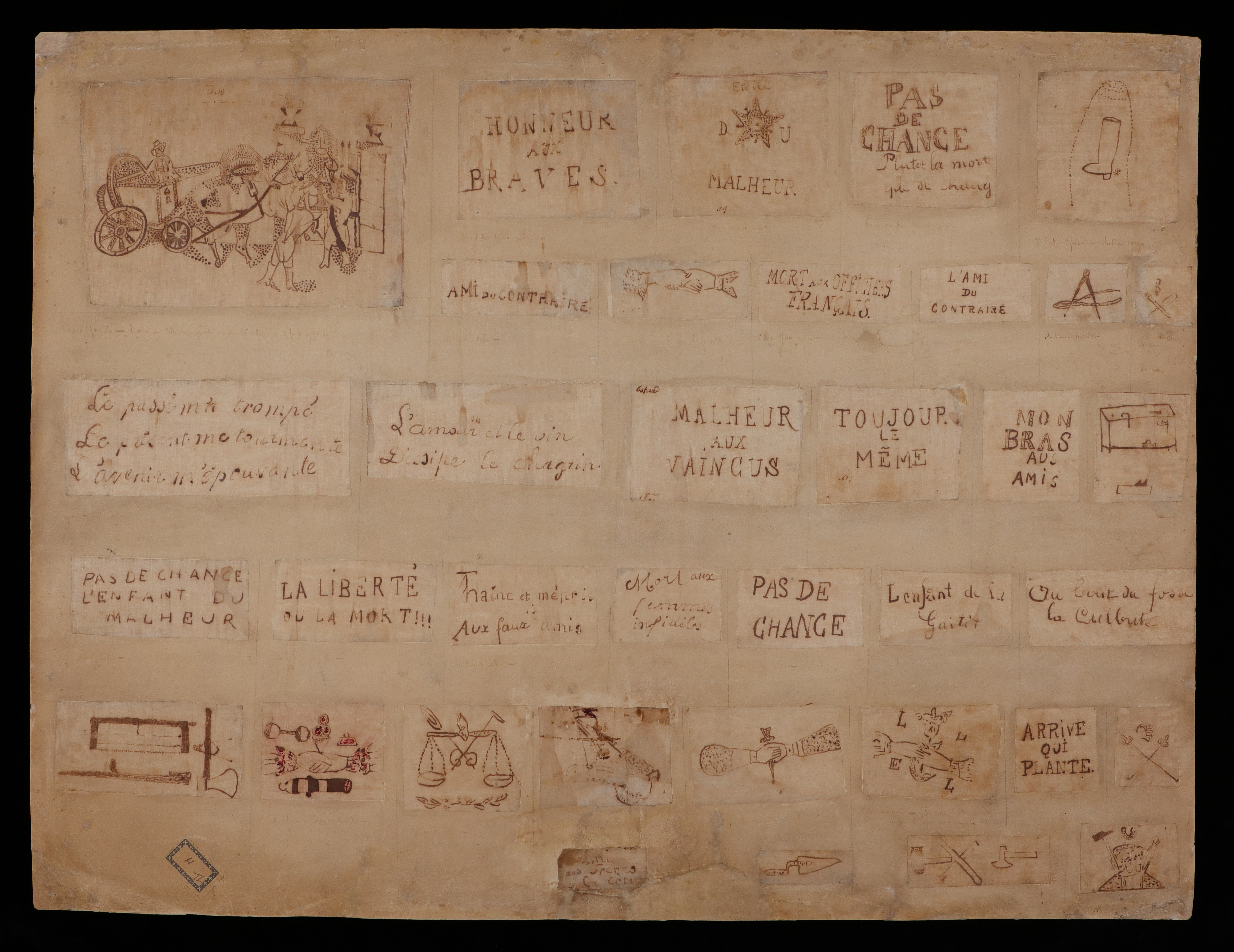 Alexandre Lacassagne, collage di tatuaggi