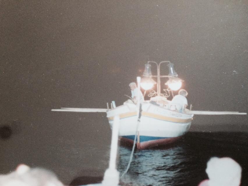 La pesca con la lampara