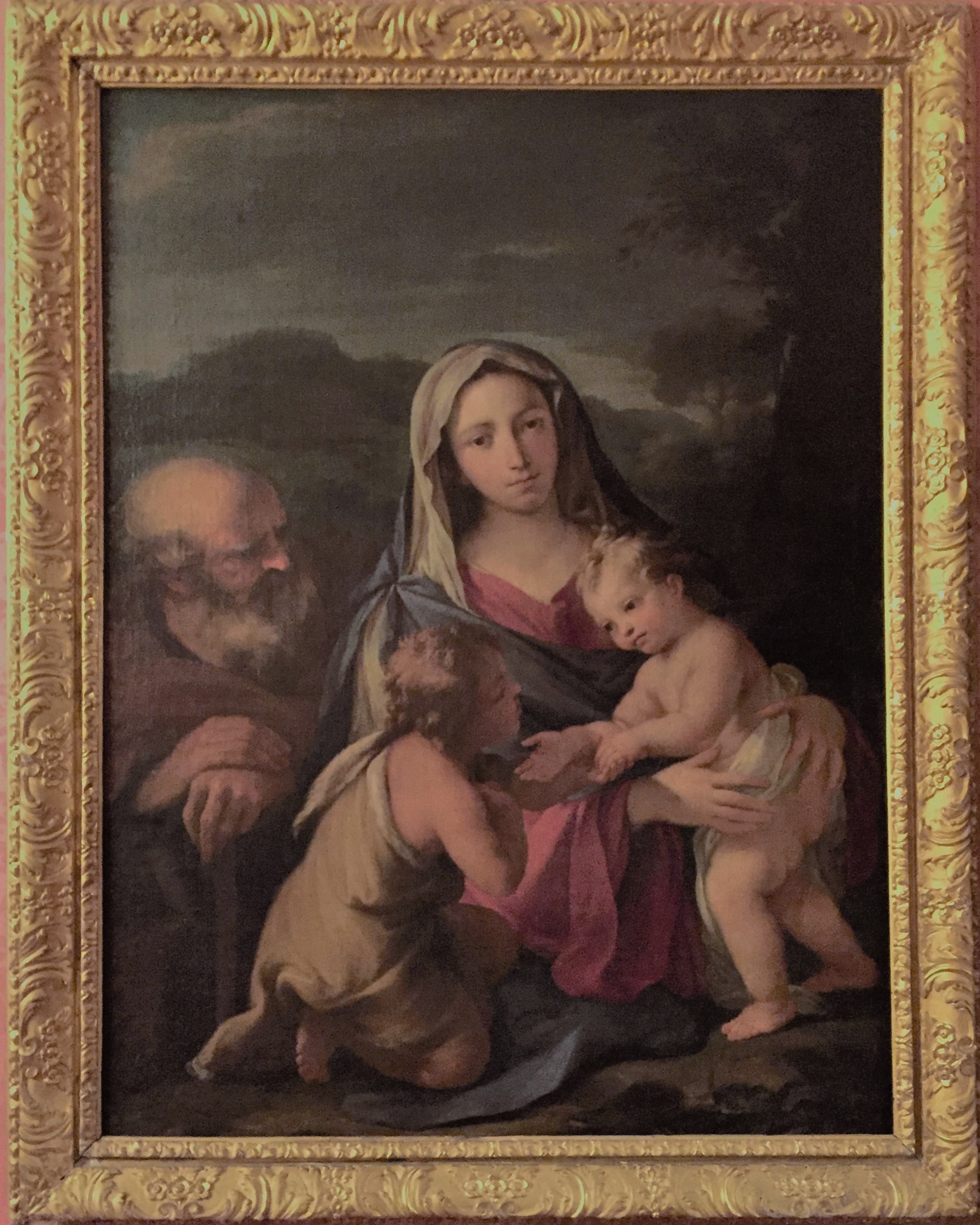 Carlo Maratta, Sacra Famiglia con san Giovanni Battista bambino, 1690-1699, olio su tela, cm 130x97, Forlì, Istituto Prati, 0800052305