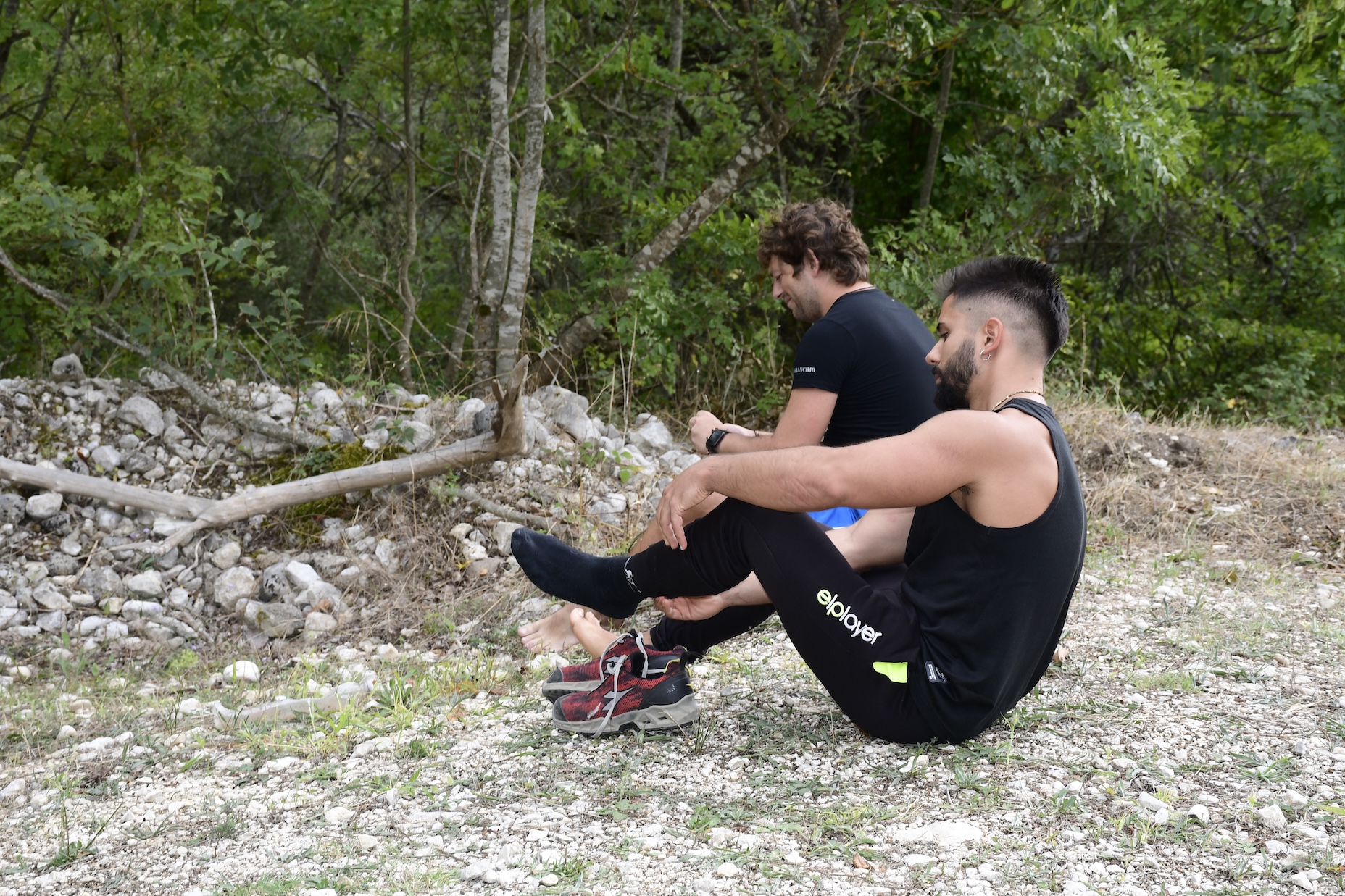 Bianka Myftari, Pacentro – Zingari che si preparano per l'allenamento, 2024, fotografia digitale