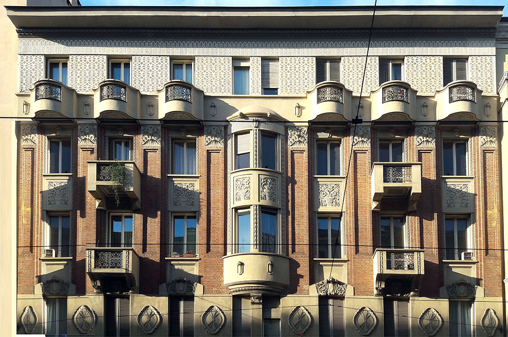 Edificio déco in via Cibrario, Torino